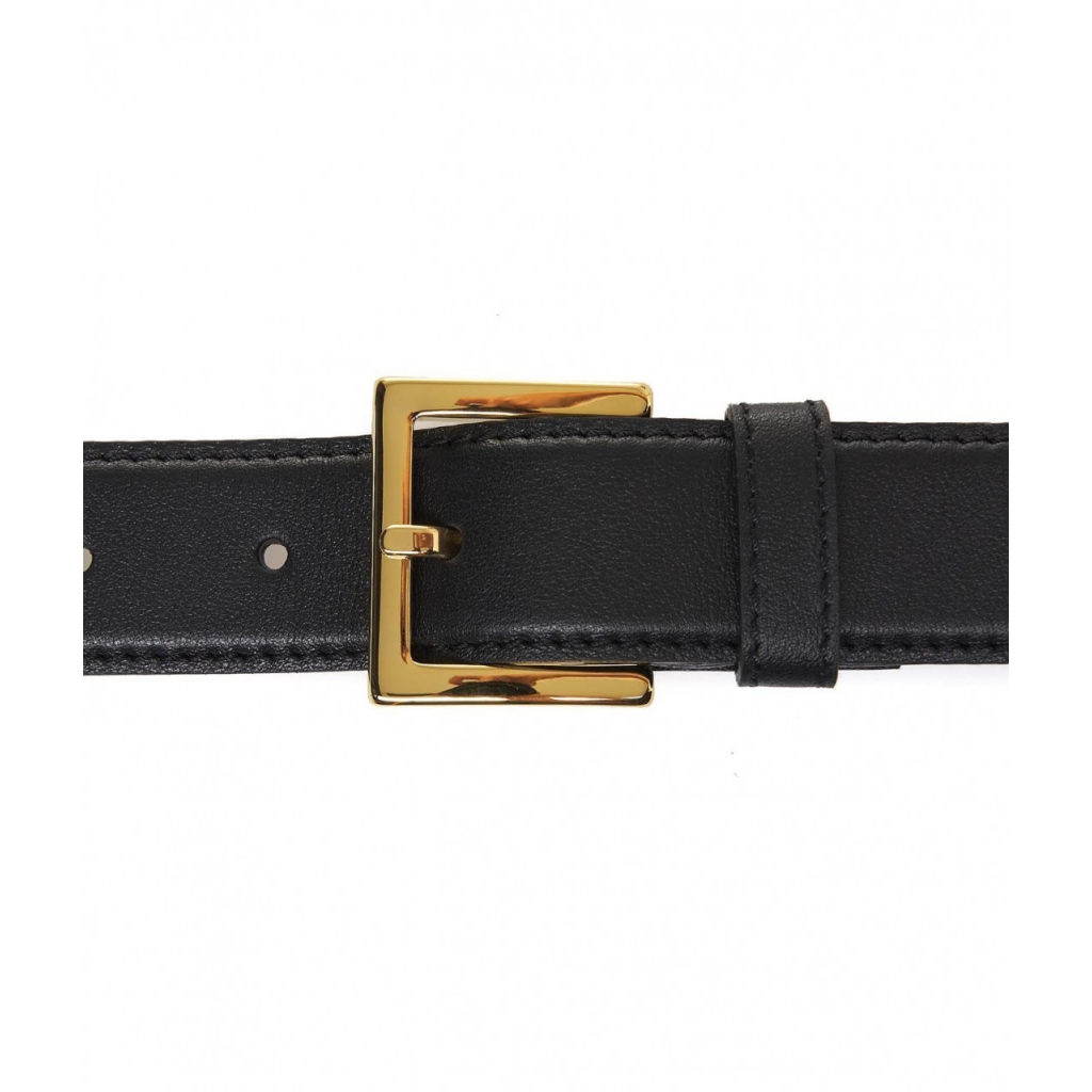 Cintura in pelle nappa nero