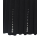 Abito in maglia con borchie nero