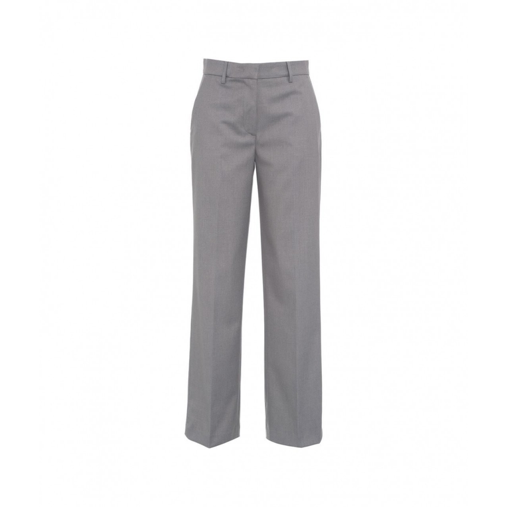 Pantaloni chino in twill grigio chiaro