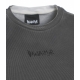 Geripptes T-Shirt mit Logoschriftzug Grau