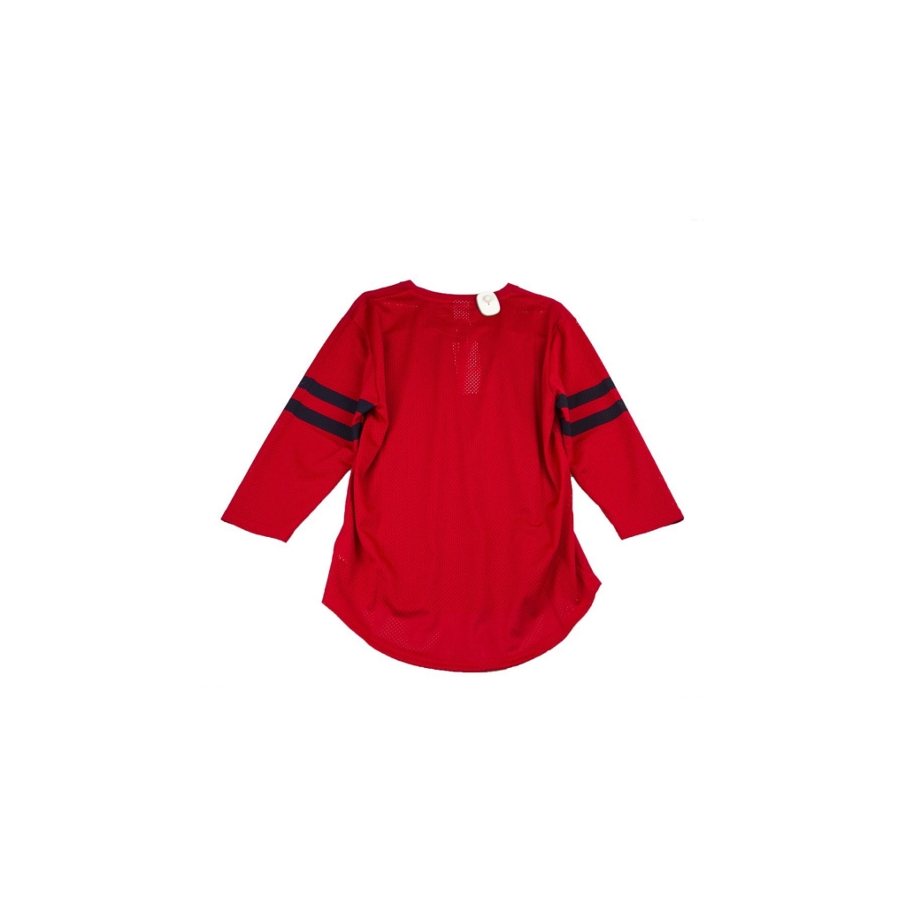 maglietta manica 3/4 uomo crookstech knit football t shirt ROSSO