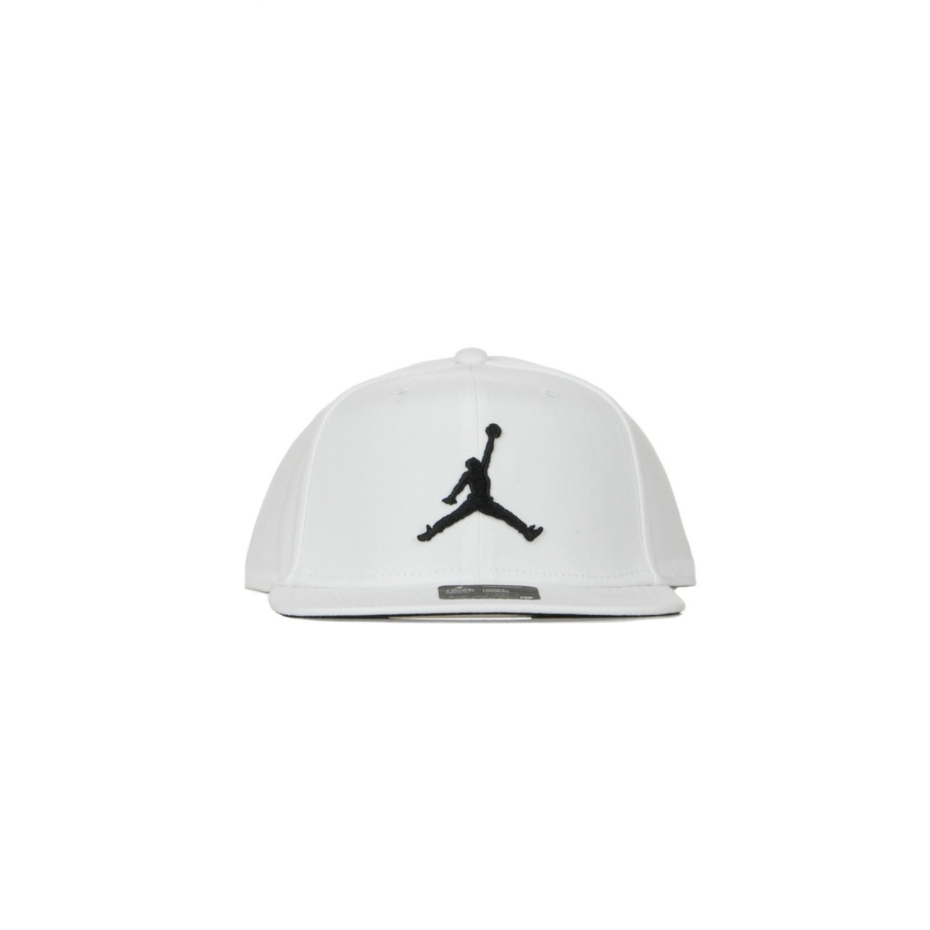 cappellino visiera piatta uomo jordan pro jumpman sb WHITE/BLACK