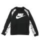 felpa leggera cappuccio ragazzo sportswear energy BLACK/WHITE