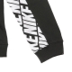 felpa leggera cappuccio ragazzo sportswear energy BLACK/WHITE
