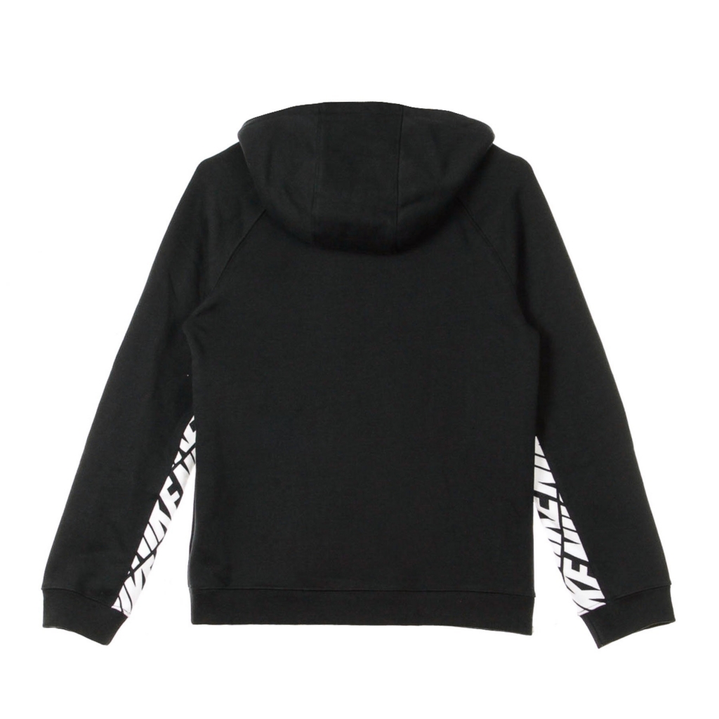 felpa leggera cappuccio ragazzo sportswear energy BLACK/WHITE