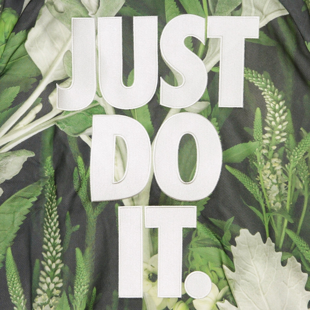 felpa leggera girocollo uomo just do it crew floral SPRUCE AURA