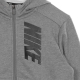 felpa leggera cappuccio zip ragazzo dry fleece gfx CARBON HEATHER/BLACK