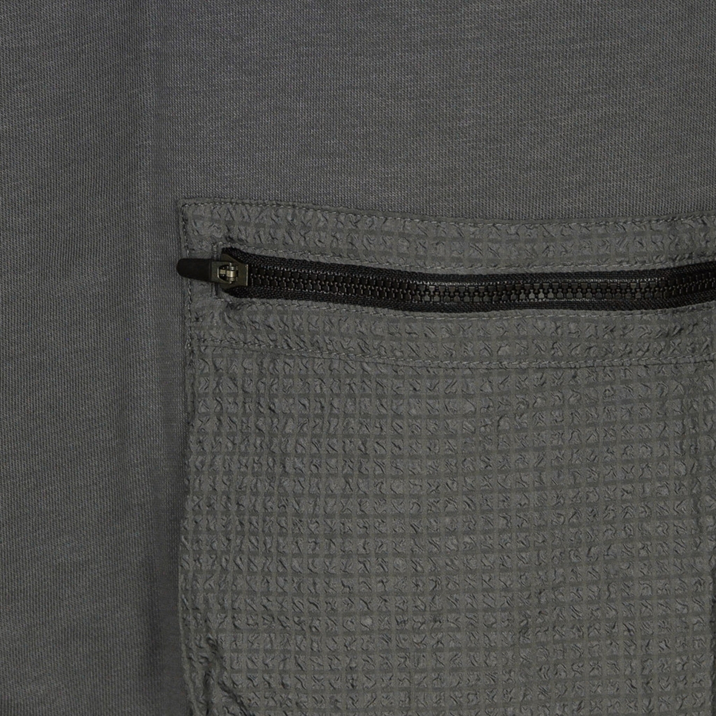 felpa leggera cappuccio uomo sportswear cj hoodie IRON GREY/BLACK