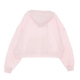felpa leggera cappuccio corta donna sportswear icon clash hoodie PINK FOAM