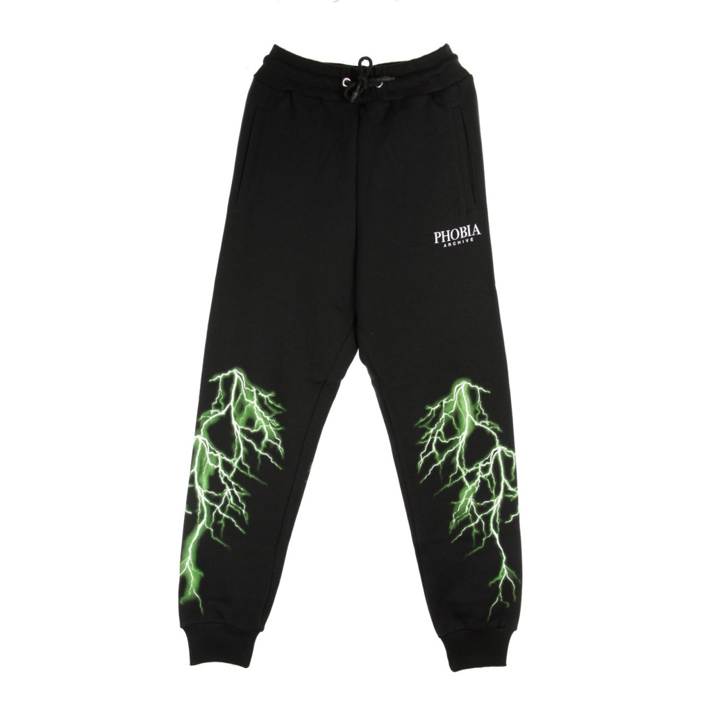 pantalone tuta leggero uomo green lightning pants BLACK/GREEN