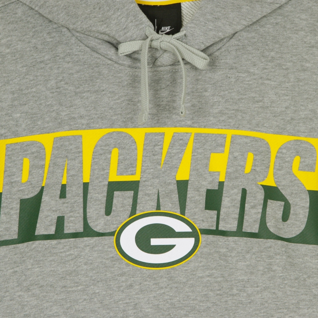 felpa leggera cappuccio uomo nfl wordmark long sleeve heritage hoodie grepac HEATHER GREY/ORIGINAL TEAM COLORS