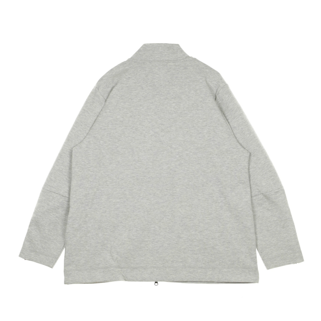 felpa leggera collo alto donna sportswear tech fleece long DK GREY HEATHER/BLACK