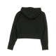 felpa leggera cappuccio corta ragazza air crop hoodie BLACK/WHITE/WHITE