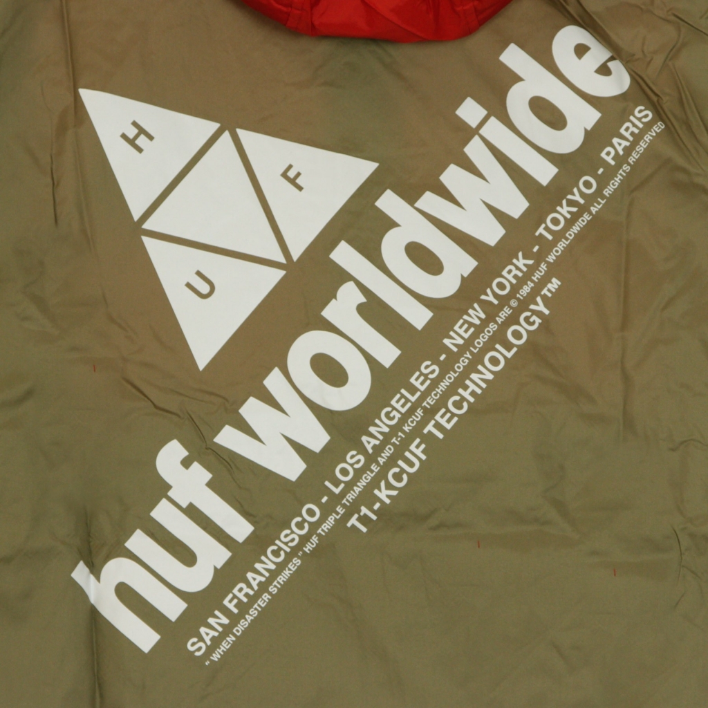 giacca a vento infilabile uomo flags anorak jacket CYBER RED