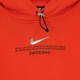 felpa leggera cappuccio donna sportswear swoosh hoodie plus LT CRIMSON/BLACK