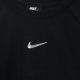 felpa leggera girocollo donna sportswear swoosh crew BLACK/WHITE