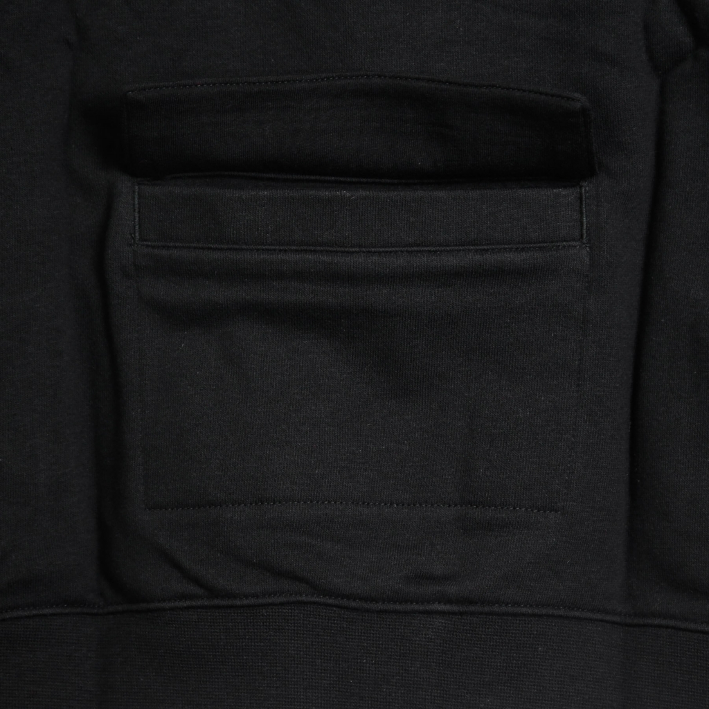 felpa leggera girocollo donna sportswear swoosh crew BLACK/WHITE