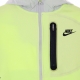 felpa leggera cappuccio zip bambino b sportswear tech fleece full-zip woven hoodie mix LT LIQUID LIME/PHOTON DUST/BLACK