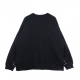 felpa leggera girocollo donna w sportswear crew earth day french terry BLACK/WHITE
