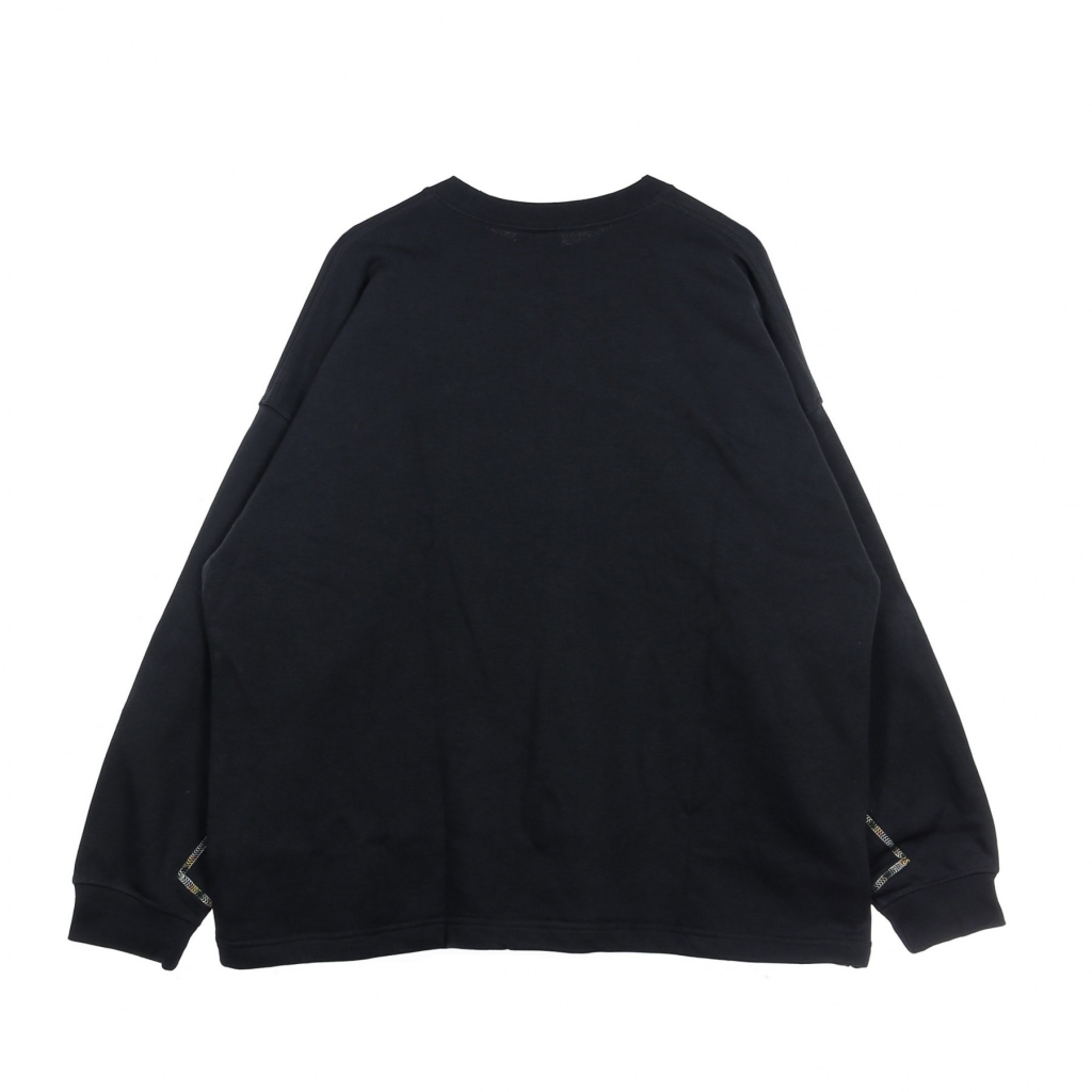 felpa leggera girocollo donna w sportswear crew earth day french terry BLACK/WHITE