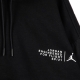 felpa leggera cappuccio uomo michael jordan  23 engineered fleece pullover hoody BLACK/WHITE