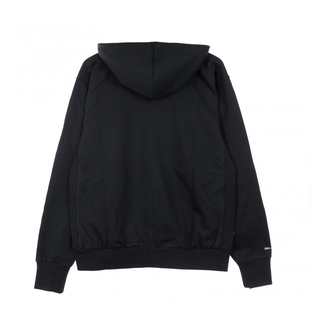 felpa leggera cappuccio zip uomo m dry-fit standard issue full-zip hoodie BLACK/PALE IVORY