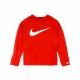 felpa leggera cappuccio bambino b sportswear fleece swoosh hooded pullover UNIVERSITY RED/UNIVERSITY RED/WHITE