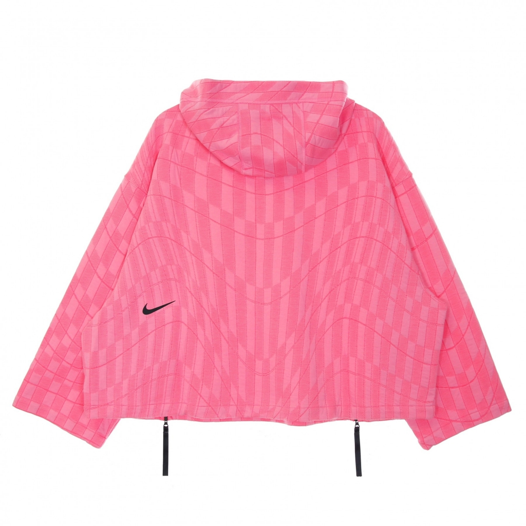 felpa leggera cappuccio donna w sportswear tech pack hoodie enginereed HYPER PINK/LOTUS PINK/BLACK