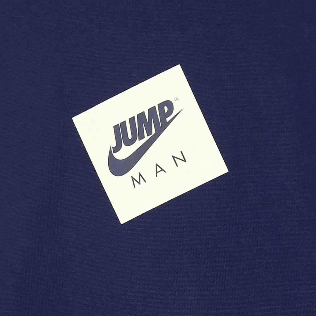 felpa leggera cappuccio uomo jumpman fleece hoodie BLUE VOID/WHITE
