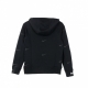 felpa leggera cappuccio bambino b sportswear fleece swoosh hooded pullover BLACK/WHITE