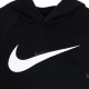 felpa leggera cappuccio bambino b sportswear fleece swoosh hooded pullover BLACK/WHITE