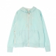 felpa leggera cappuccio zip donna w standard issue full-zip hoodie LIGHT DEW/PALE IVORY