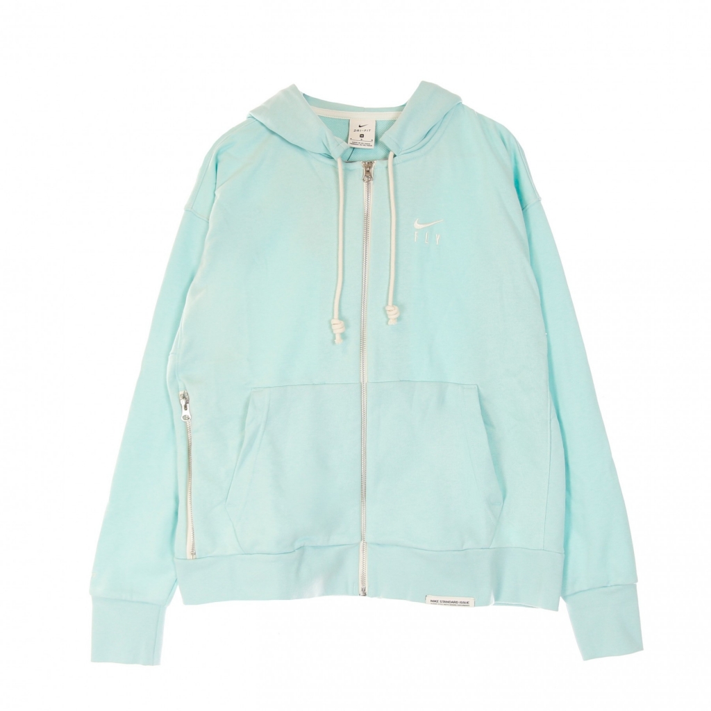 felpa leggera cappuccio zip donna w standard issue full-zip hoodie LIGHT DEW/PALE IVORY