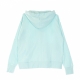 felpa leggera cappuccio zip donna w standard issue full-zip hoodie LIGHT DEW/PALE IVORY