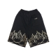 pantalone corto tuta uomo 3d print flames shorts BLACK