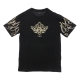 maglietta uomo 3d print flames angel tee BLACK