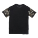 maglietta uomo 3d print flames angel tee BLACK