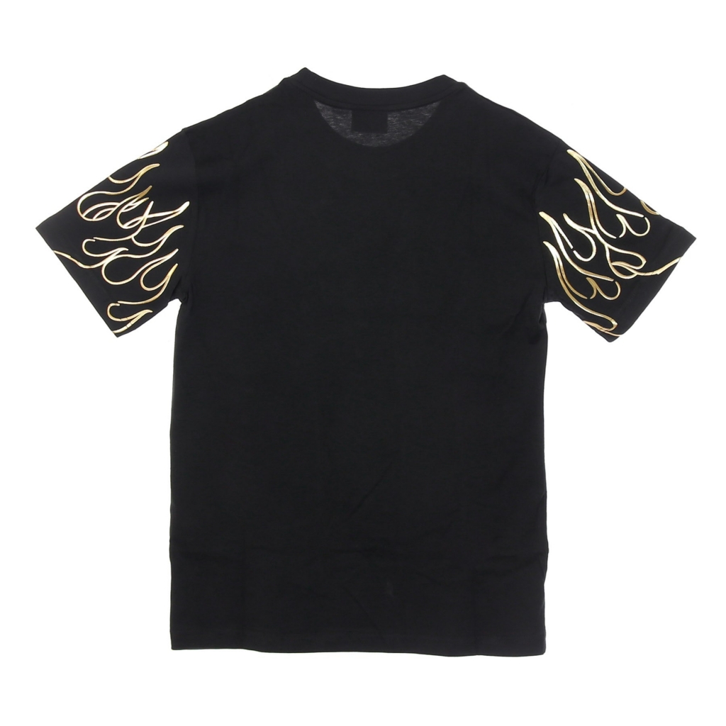 maglietta uomo 3d print flames angel tee BLACK