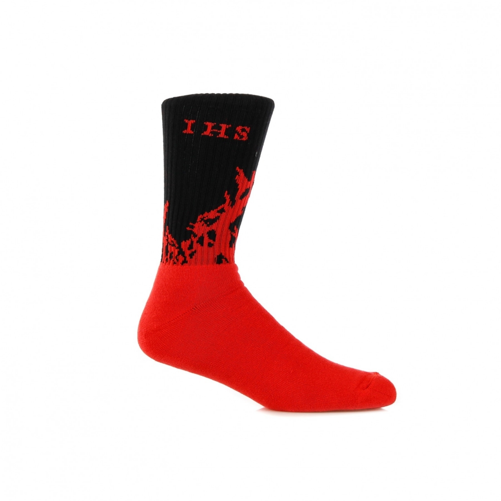 calza media uomo socks flames BLACK