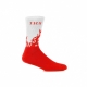 calza media uomo socks flames WHITE