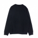 felpa leggera girocollo uomo university sweatshirt BLACK/WHITE