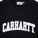 felpa leggera girocollo uomo university sweatshirt BLACK/WHITE