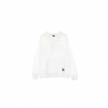 felpa leggera cappuccio uomo blank hoodie WHITE