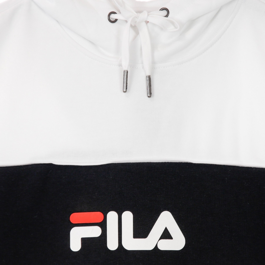felpa leggera cappuccio uomo analu blocked hoody LIGHT GREY MELANGE BROS/BRIGHT WHITE/BLACK