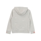 felpa leggera cappuccio bambino b sportswear fleece swoosh hooded pullover GREY FOG/INFRARED 23