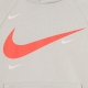 felpa leggera cappuccio bambino b sportswear fleece swoosh hooded pullover GREY FOG/INFRARED 23