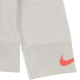 felpa leggera cappuccio bambino b sportswear fleece swoosh hooded pullover GREY FOG/INFRARED 23
