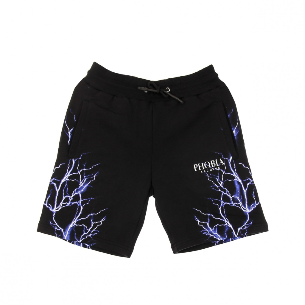 pantalone corto tuta uomo blue lightning shorts BLACK/BLUE