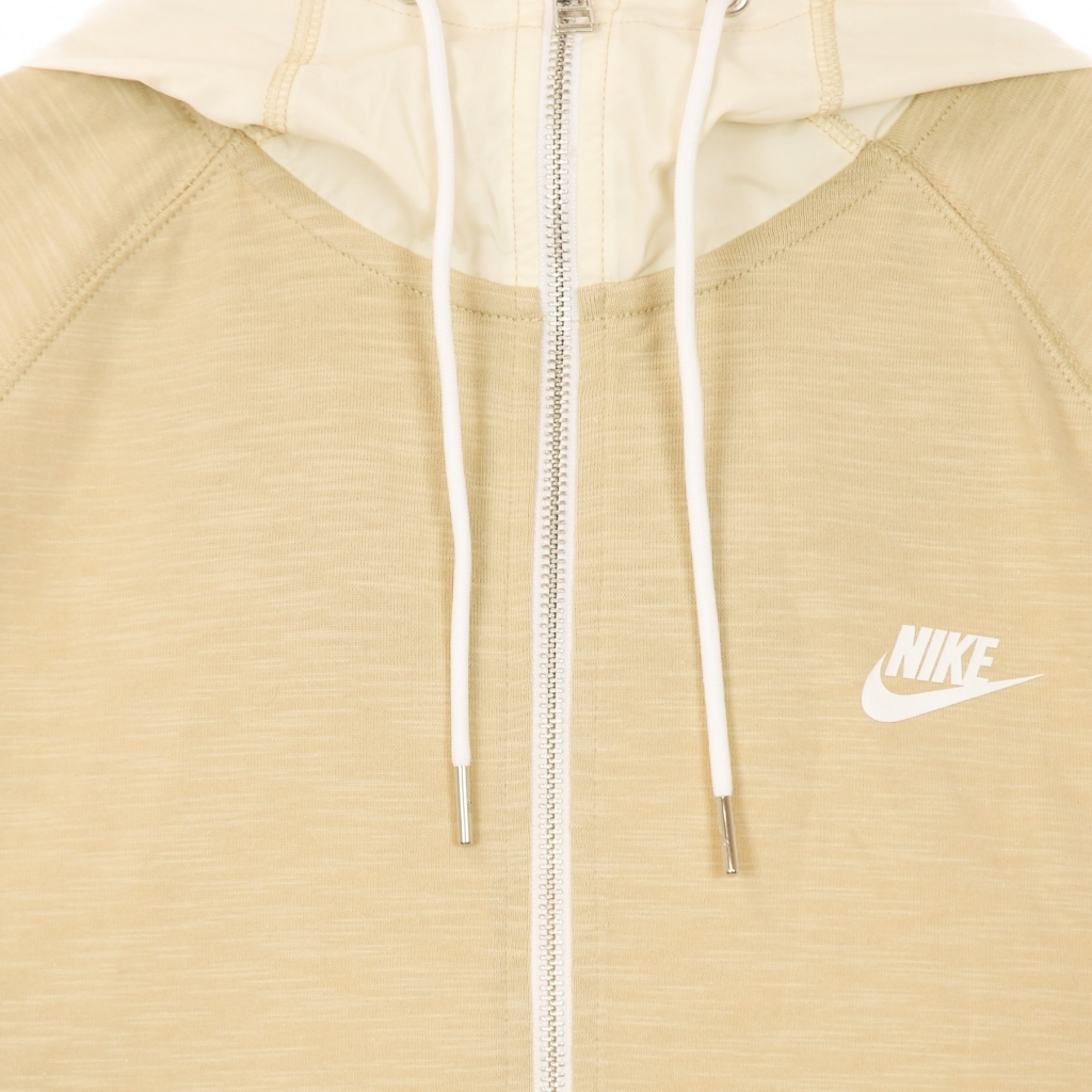 felpa leggera cappuccio zip uomo m sportswear modern full zip lightweight hoodie mix GRAIN/COCONUT MILK/ICE SILVER/WHITE