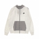 felpa leggera cappuccio zip uomo m sportswear city edition full-zip french terry hoodie seasonal BIRCH HEATHER/PARTICLE GREY/BLA